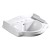 Kerasan RETRO umywalka ceramiczna 69x52cm z 3 otworami na baterię biały 104601-3