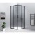 Gelco SIGMA SIMPLY BLACK kabina prysznicowa 900x900 mm wejście z rogu Brick szkło GS2490B-02