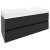 Sapho ODETTA szafka umywalkowa 118x50x43.5cm antracyt mat DT120-3434
