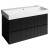 Sapho FILENA szafka umywalkowa 95x51.5x43cm czarny mat strip FID1210BS
