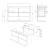 Sapho FILENA szafka umywalkowa 118x51.5x43cm czarny mat strip FID1212BS