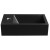 Sapho AMAROK umywalka kompozytowa 40x22cm czarny mat bateria z lewej strony AR400B