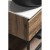 Sapho SKARA szafka pod umywalkę 80x50x45cm czarny mat/dąb collingwood CG008-1919