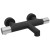 Sapho SOLARIS bateria wannowa ścienna czarny mat/chrom WD010BC