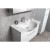Aqualine AKIRA szafka umywalkowa 74.5x42x34cm biały AK280