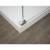 Polysan ESCA CHROME jednoczęściowa kabina przysznicowa Walk-In szkło Marron 1300 mm ES1513-05