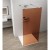 Polysan ESCA CHROME jednoczęściowa kabina przysznicowa Walk-In szkło Marron 1400 mm ES1514-05