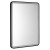 Aqualine SWIDA lustro z oświetleniem LED 60x80cm czujnik dotykowy ściemnialne czarny mat SW060