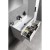 Aqualine DENEB szafka umywalkowa 773x55x43.5cm biała mat DN280