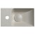 Sapho PICCOLINO umywalka betonowa 308x17cm bateria w lewo piaskowy PK30014