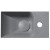 Sapho PICCOLINO umywalka betonowa 308x17cm bateria z prawej strony szary PK30517