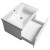 Aqualine ALTAIR szafka umywalkowa 61.5x35x45cm biała AI267