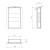 Sapho GRETA szafka z lustrem z oświetleniem LED 50x70x14cm czarny mat GR055-0035