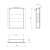 Sapho GRETA szafka z lustrem oświetlenie LED 60x70x14cm czarny mat GR065-0035