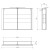 Sapho GRETA szafka z lustrem oświetlenie LED 101x70x14cm czarny mat GR105-0035