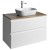 Aqualine ALTAIR szafka z płytą 87.5 cm biały/dąb emporio AI290-02
