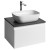 Aqualine ALTAIR szafka z płytą 58 cm biały/antracyt łupek AI263-03