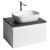 Aqualine ALTAIR szafka z płytą 62.5 cm biały/antracyt łupek AI267-03