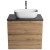 Aqualine ALTAIR szafka z płytą 68 cm dąb emporio/antracyt łupek AI370-02