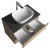Aqualine ALTAIR szafka z płytą 78.5 cm dąb emporio/antracyt łupek AI380-02