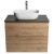 Aqualine ALTAIR szafka z płytą 78.5 cm dąb emporio/antracyt łupek AI380-02