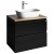 Aqualine ALTAIR szafka z płytą 68 cm dąb czarny mat/emporio AI670-01