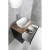 Aqualine ALTAIR szafka z płytą 68 cm dąb czarny mat/emporio AI670-01