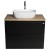 Aqualine ALTAIR szafka z płytą 78.5 cm dąb czarny mat/emporio AI680-01