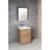 Aqualine Kawa Strip szafka z lustrem oświetlenie Led 50x70x22cm dąb emporio WGL35S