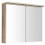 Aqualine Kawa Strip szafka z lustrem oświetlenie Led 80x70x22cm dąb emporio WGL38S