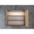 Aqualine Kawa Strip szafka z lustrem oświetlenie Led 80x70x22cm dąb emporio WGL38S