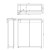 Aqualine Kawa Strip szafka z lustrem oświetlenie Led 60x70x22cm dąb emporio WGL36S