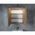 Aqualine Kawa Strip szafka z lustrem oświetlenie Led 60x70x22cm dąb emporio WGL36S