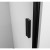 Polysan Zoom Black drzwi prysznicowe 800 mm lewe szkło czyste ZL4815BL-01