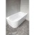 Aqualine Tibera R wanna przyścienna narożna 150x75cm biały E1037