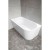 Aqualine Tibera L wanna przyścienna narożna 150x75cm biały E1047