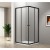 Aqualine Agga Black kabina prysznicowa 800x800mm szkło czyste BLF808