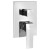 Aqualine Ritmo bateria prysznicowa podtynkowa 3 wyjścia box podtynkowy chrom RT043