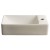 Sapho Margitha umywalka ceramiczna 38x22cm prawa ivory MGT38221