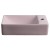 Sapho Margitha umywalka ceramiczna 38x22cm prawa różowy MGT38222