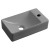 Sapho Margitha umywalka ceramiczna 38x22cm prawa szary MGT3822GR