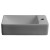 Sapho Margitha umywalka ceramiczna 38x22cm prawa szary MGT3822GR