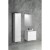 Aqualine Paneda szafka umywalkowa 595x55x452cm biały PN260