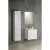 Aqualine Paneda szafka umywalkowa 595x55x452cm biały PN260