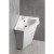 Aqualine Umywalka ceramiczna narożna 41x41 cm meblowa 1601-40S