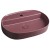Isvea INFINITY OVAL umywalka ceramiczna nablatowa 60x40cm maroon red mat 10NF65060-2R