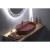 Isvea INFINITY OVAL umywalka ceramiczna nablatowa 60x40cm maroon red mat 10NF65060-2R