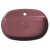 Isvea INFINITY OVAL umywalka ceramiczna nablatowa 60x40cm maroon red mat 10NF65060-2R