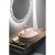 Isvea INFINITY OVAL umywalka ceramiczna nablatowa 60x40cm salmon 10NF65060-2S