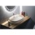 Isvea INFINITY OVAL umywalka ceramiczna nablatowa 60x40cm ivory 10NF65060-2K